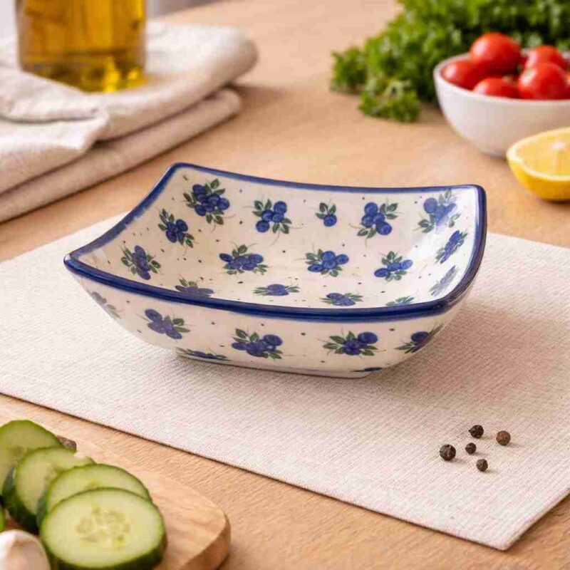 miska kwadratowa ceramika boleslawiecka 20 cm dalia 99