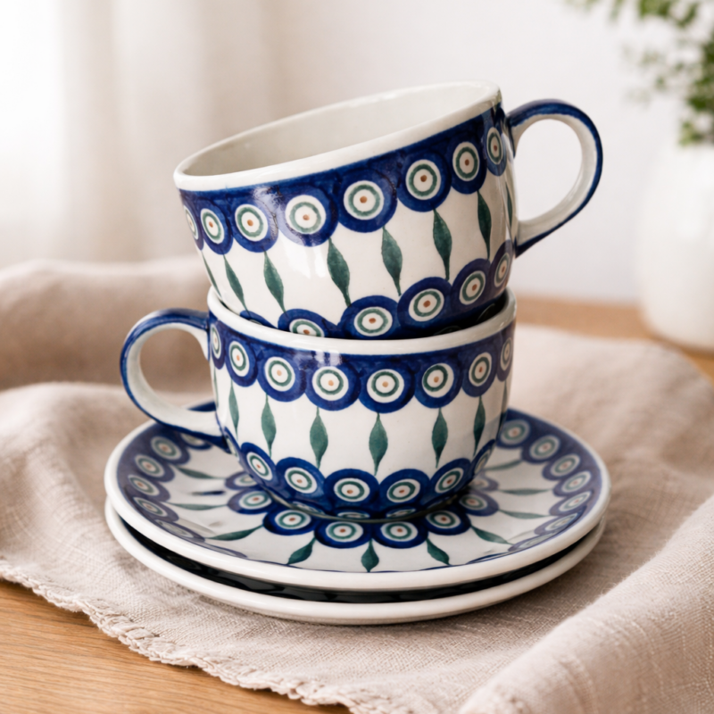 Filiżanka Jumbo 600 ml- Ceramika Artystyczna DALIA, dekoracja PAULUS