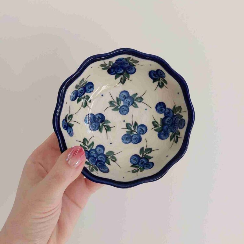 miseczka K 12 cm ceramika boleslawiecka DALIA dekoracja 99 jagodowa