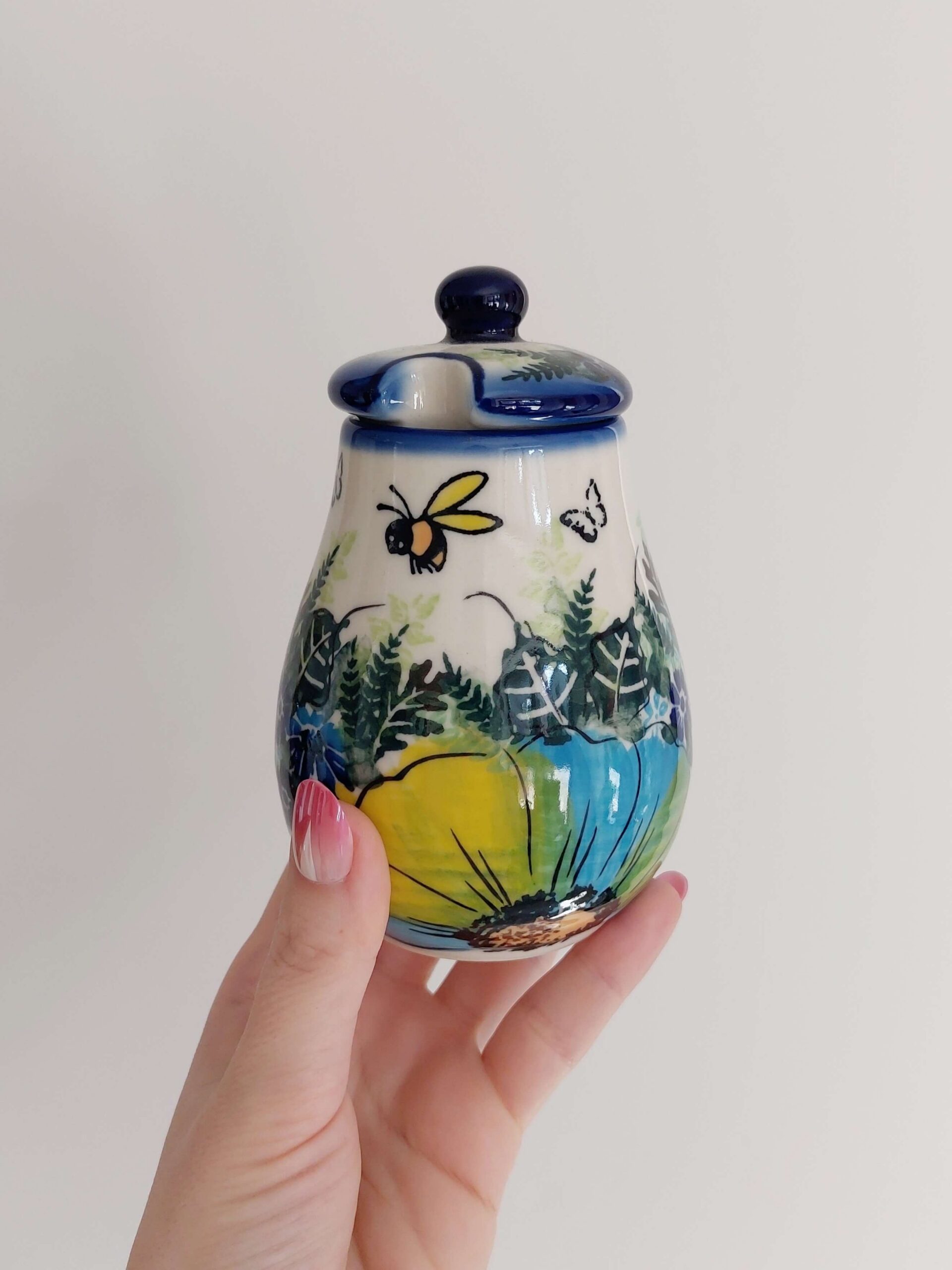 pojemnik na miód bolesławiec dekoracja E413 ceramika DALIA