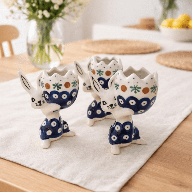 zając wielkanocny ceramika bolesławiec dekoracja 2 DALIA