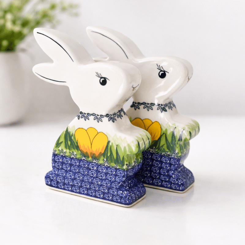 zając wielkanocny ceramika bolesławiec dekoracja U2042 DALIA