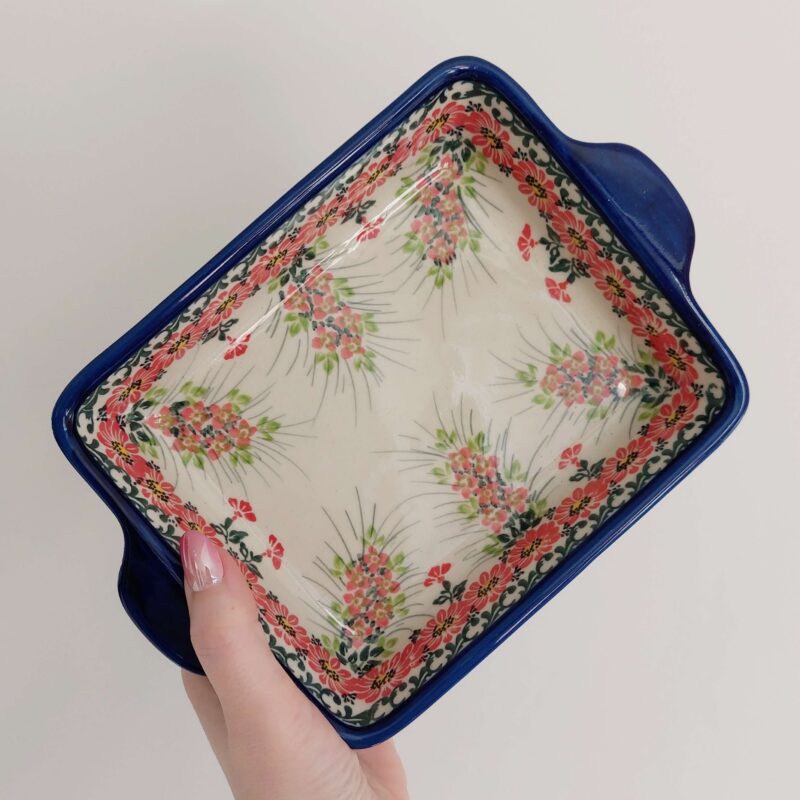 naczynie do zapiekania bolesławiec małe dekoracja U2046 ceramika DALIA z przodu