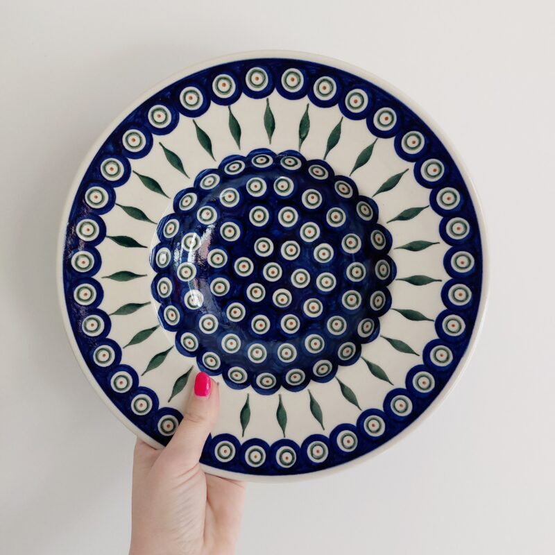 Talerz na makaron typu "kapelusz" - Ceramika Artystyczna DALIA, dekoracja PAULUS