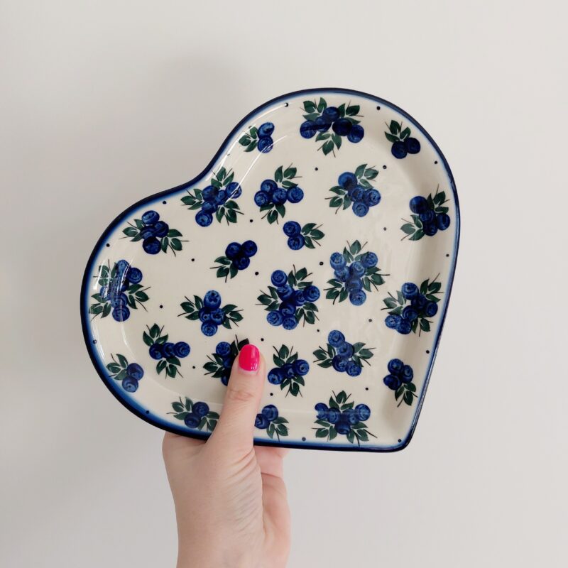 Talerz serce - Ceramika Artystyczna DALIA, dekoracja 99