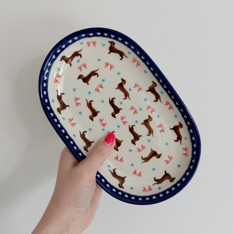 Półmisek "Dalia" mały - Ceramika Artystyczna DALIA, dekoracja 41, gat. II