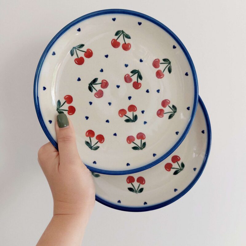 Talerz śniadaniowy 19 cm - Ceramika Artystyczna DALIA, dekoracja 45