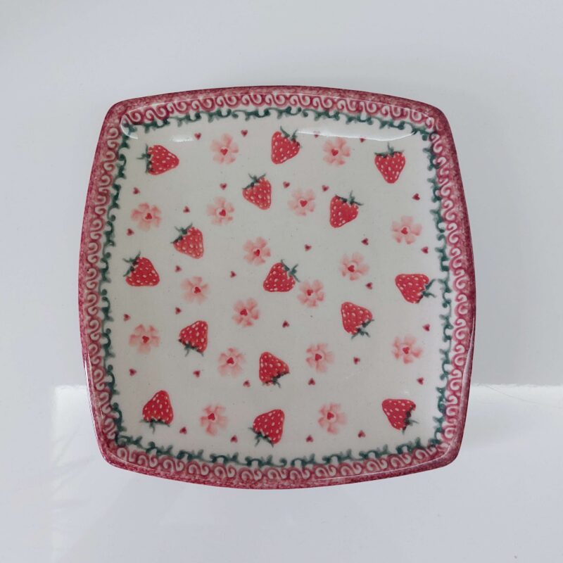 Talerz deserowy 18 cm - Ceramika Bona, dekoracja D460
