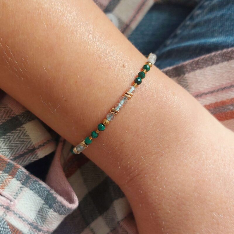 Bransoletka "GOLDEN MALACHITE"